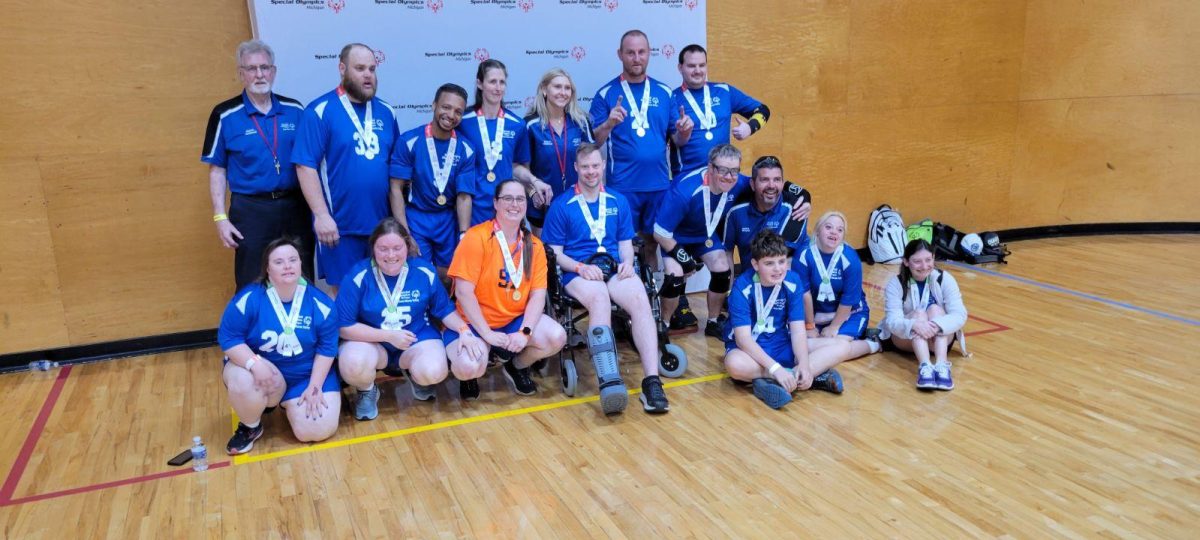 Special Olympics Volleyball team (Photo courtesy of Bear Hall).